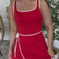 ZENANA Brand Sassy Skort Outfit- Red