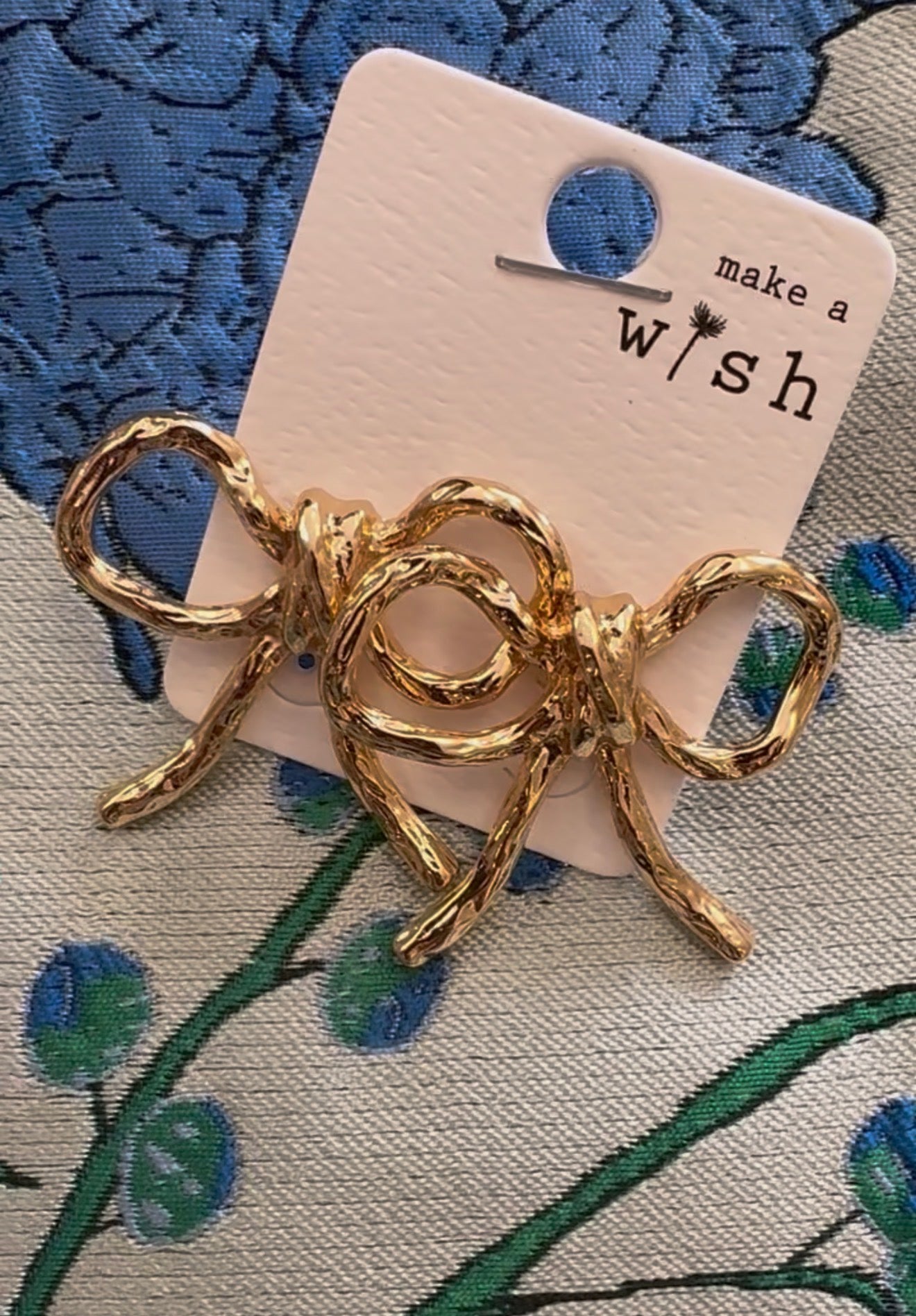 Gold Bow Studs