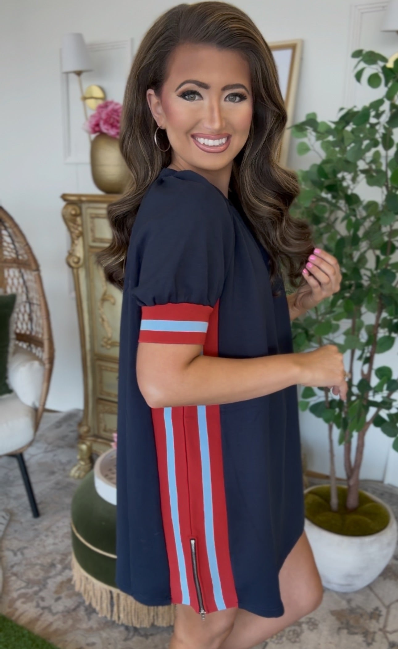 Navy Night Dress