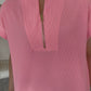 Zenana Brand Pink Zip Top