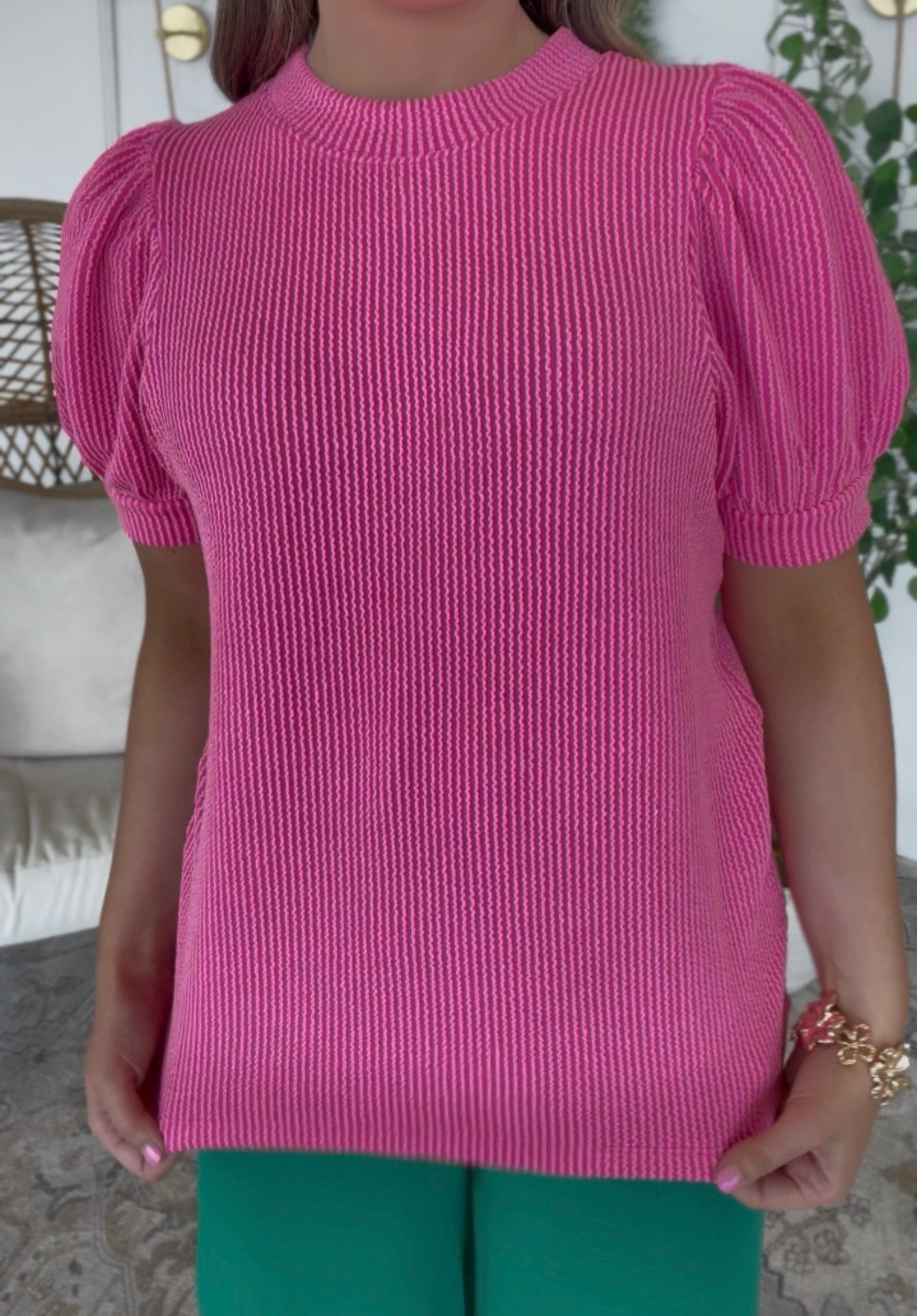 ZENANA BRAND Puff Sleeve Top