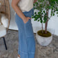 ZENANA BRAND Crop Pants- Blue