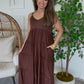 ZENANA BRAND Brown Basic Dress