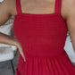 ZENANA BRAND Easy Dress- Red