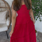 ZENANA BRAND Easy Dress- Red