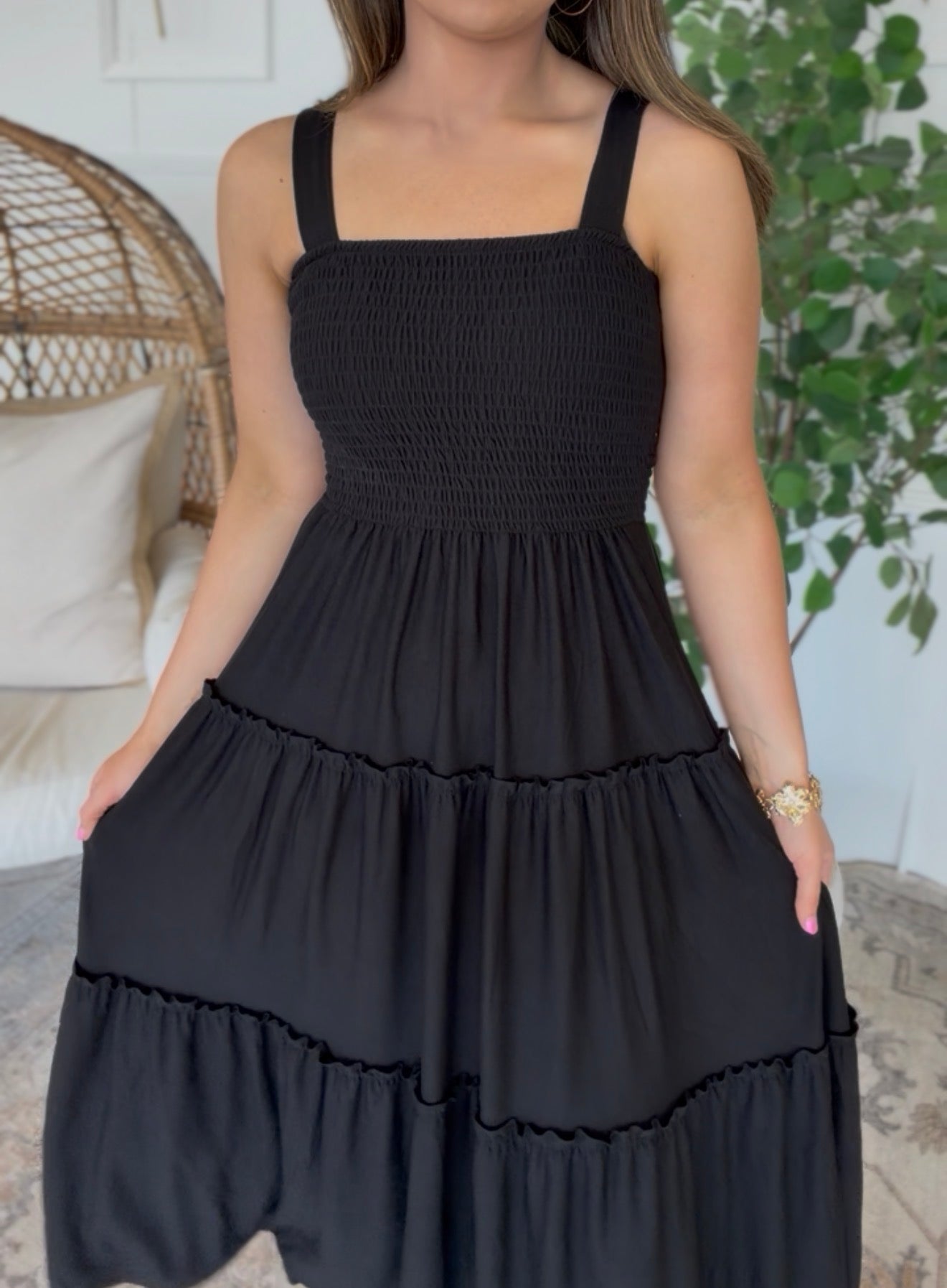 ZENANA BRAND Easy Dress- Black