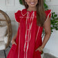 Red Ribbon Dress