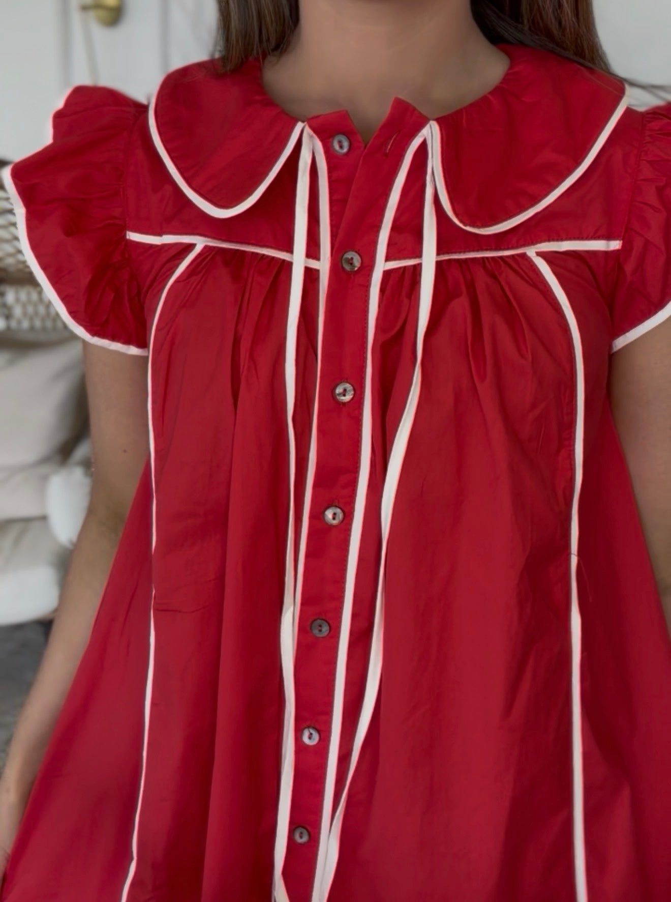 Red Ribbon Dress