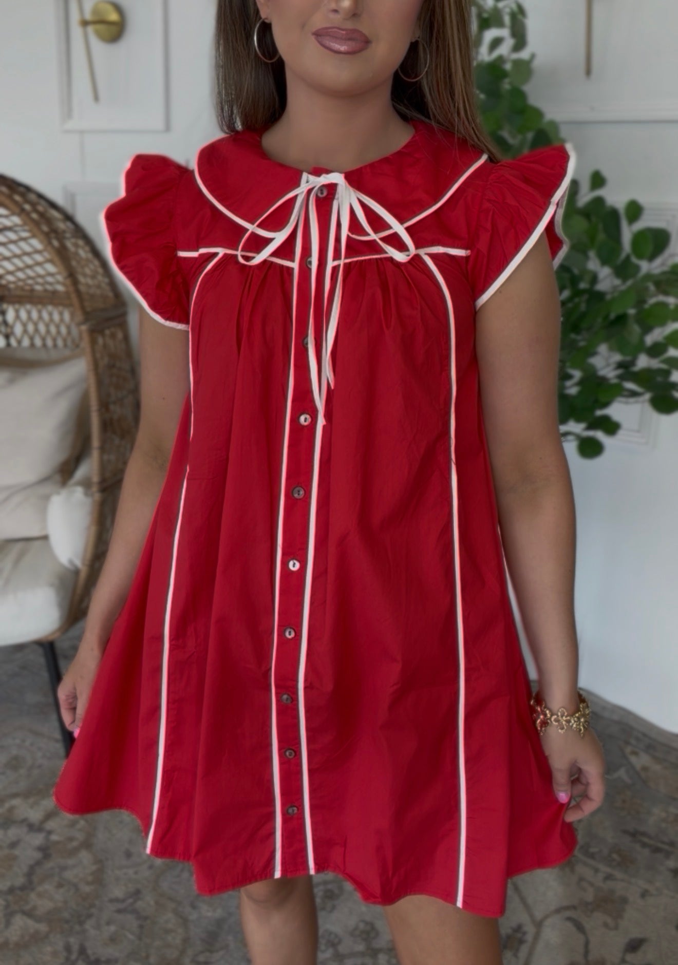 Red Ribbon Dress