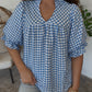 Girly Gingham Blouse