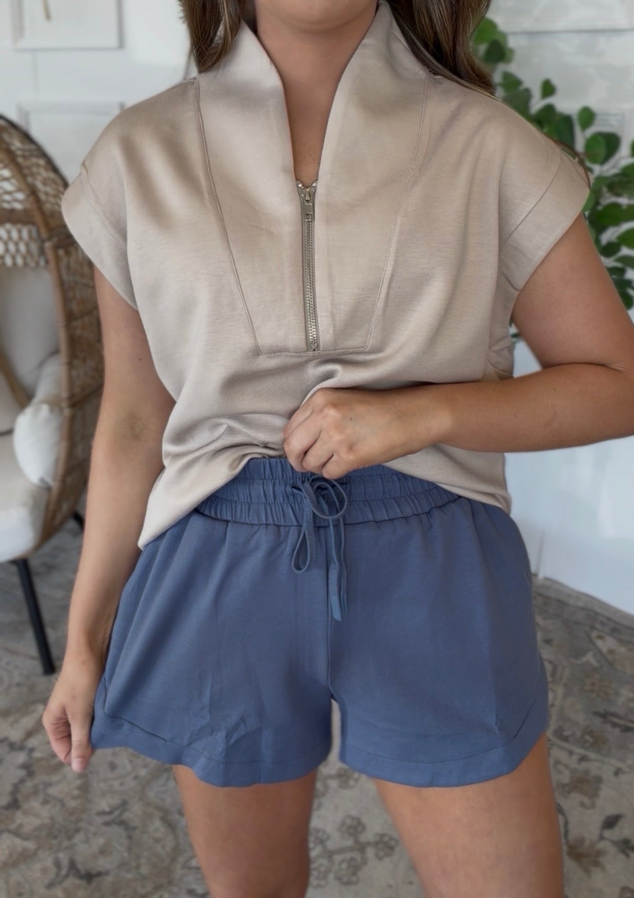 Slate Blue Shorts