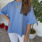 Zenana Brand Every Day Top- Blue