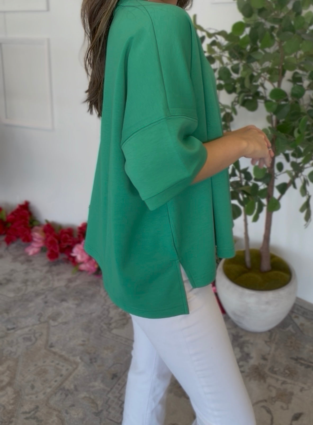 Zenana Brand Every Day Top- Green