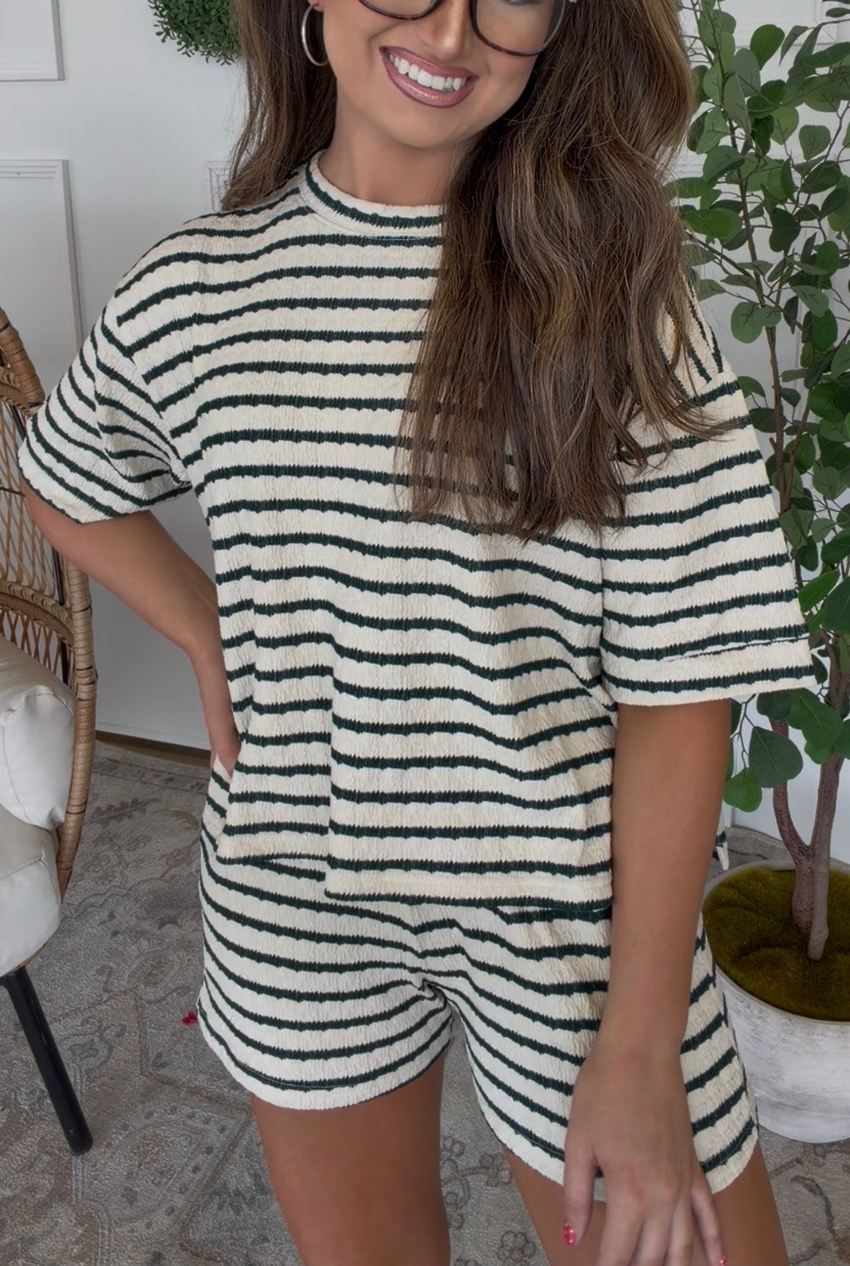 ZENANA BRAND Striped Set