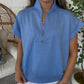 Zenana Brand Periwinkle Zip Up