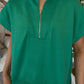 Zenana Brand Green Zip Up