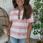 ZENANA BRAND Collar Top- Pink