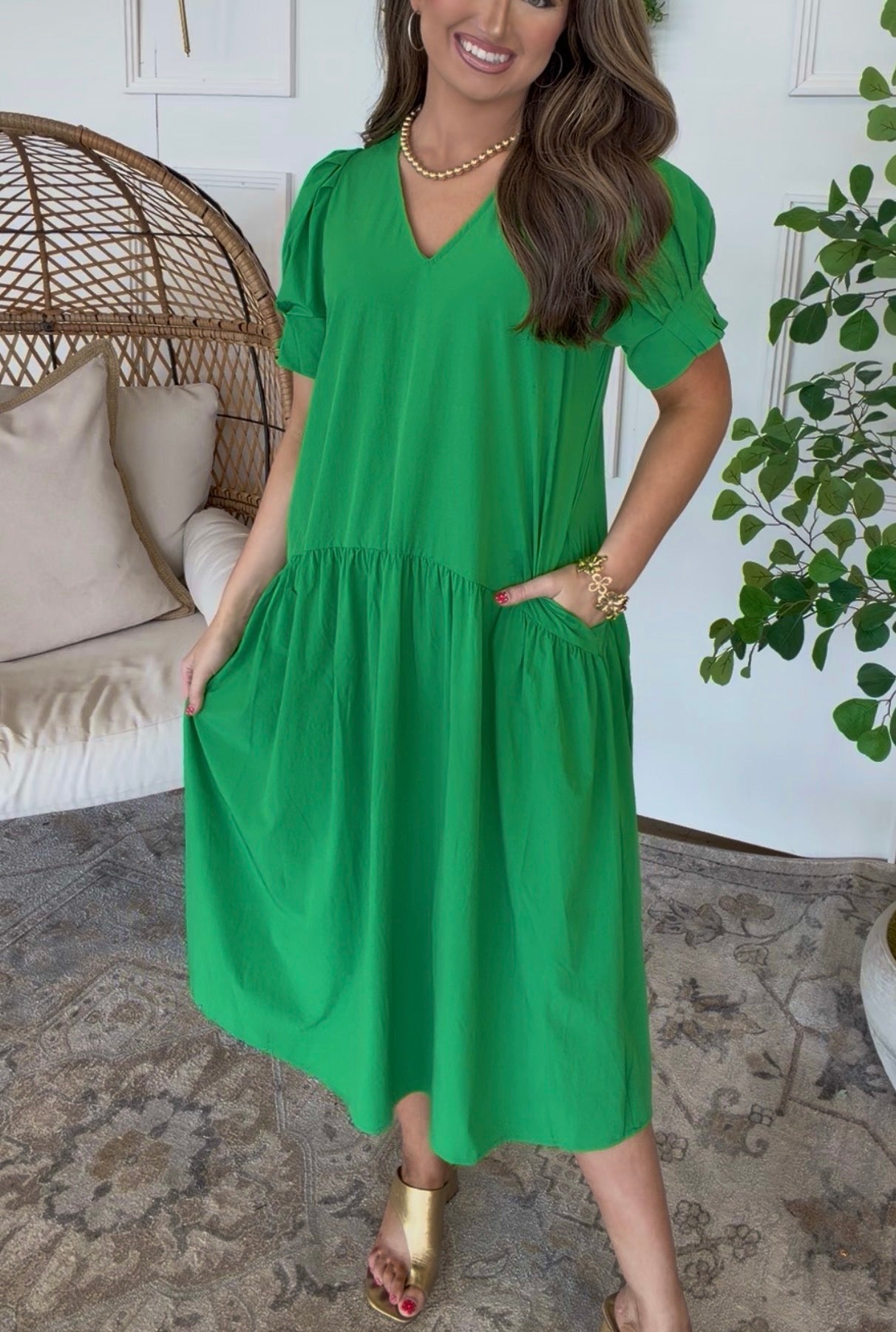 Darla Dress- Green
