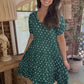 Bright Dots Dress- Green