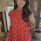 Red Floral Dress