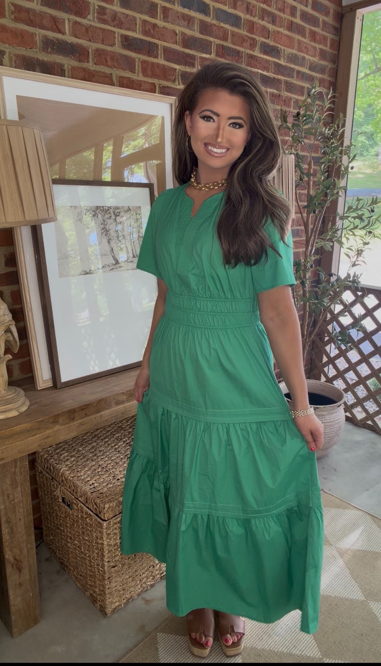 Classic Dress- Green