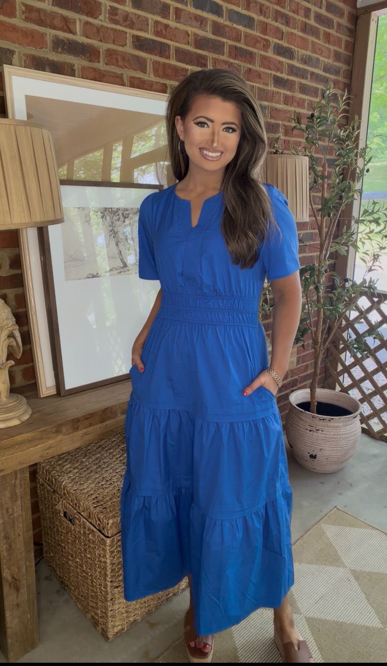 Classic Dress- Blue