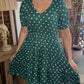 Bright Dots Dress- Green