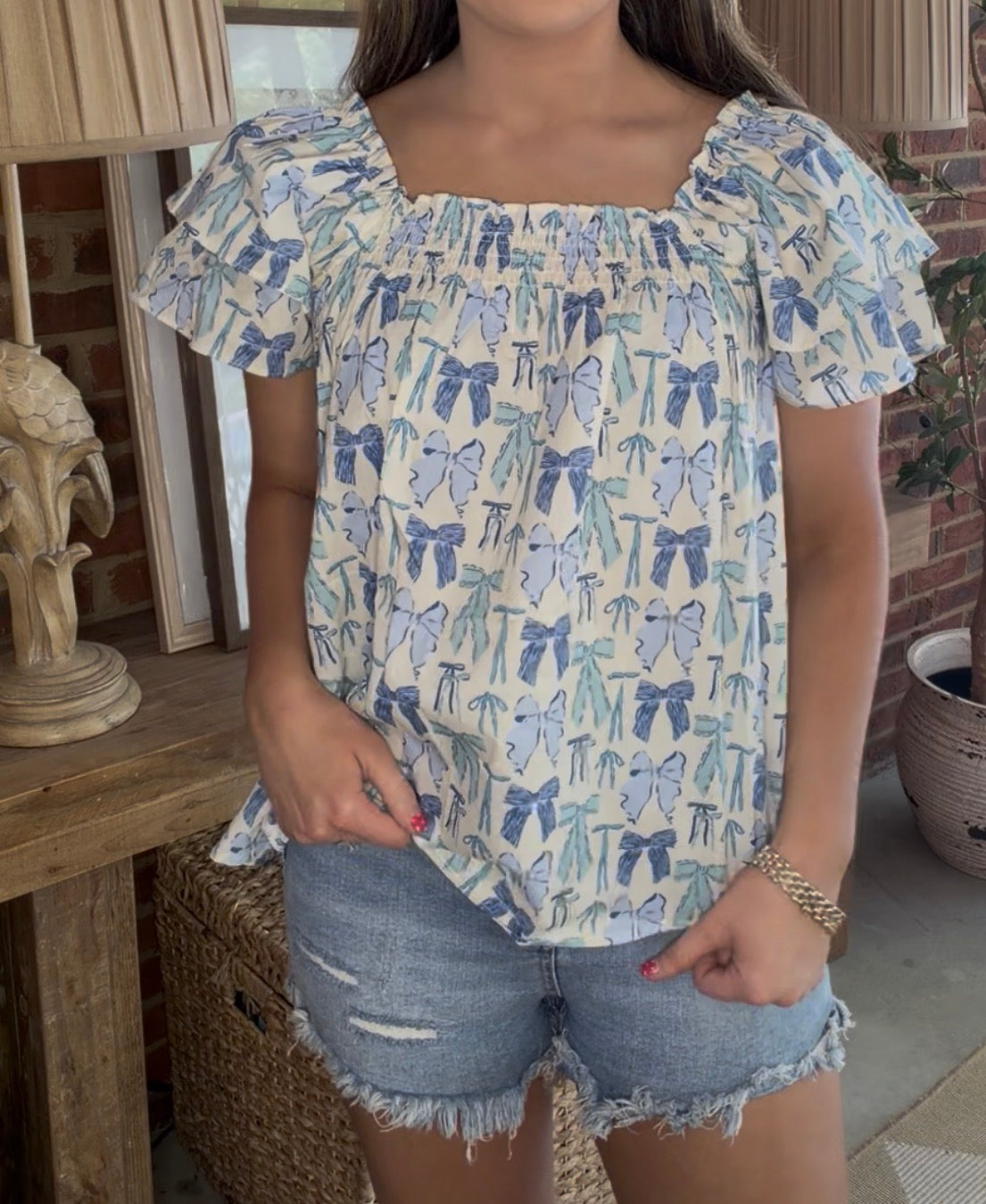 Bowie Top- Blue