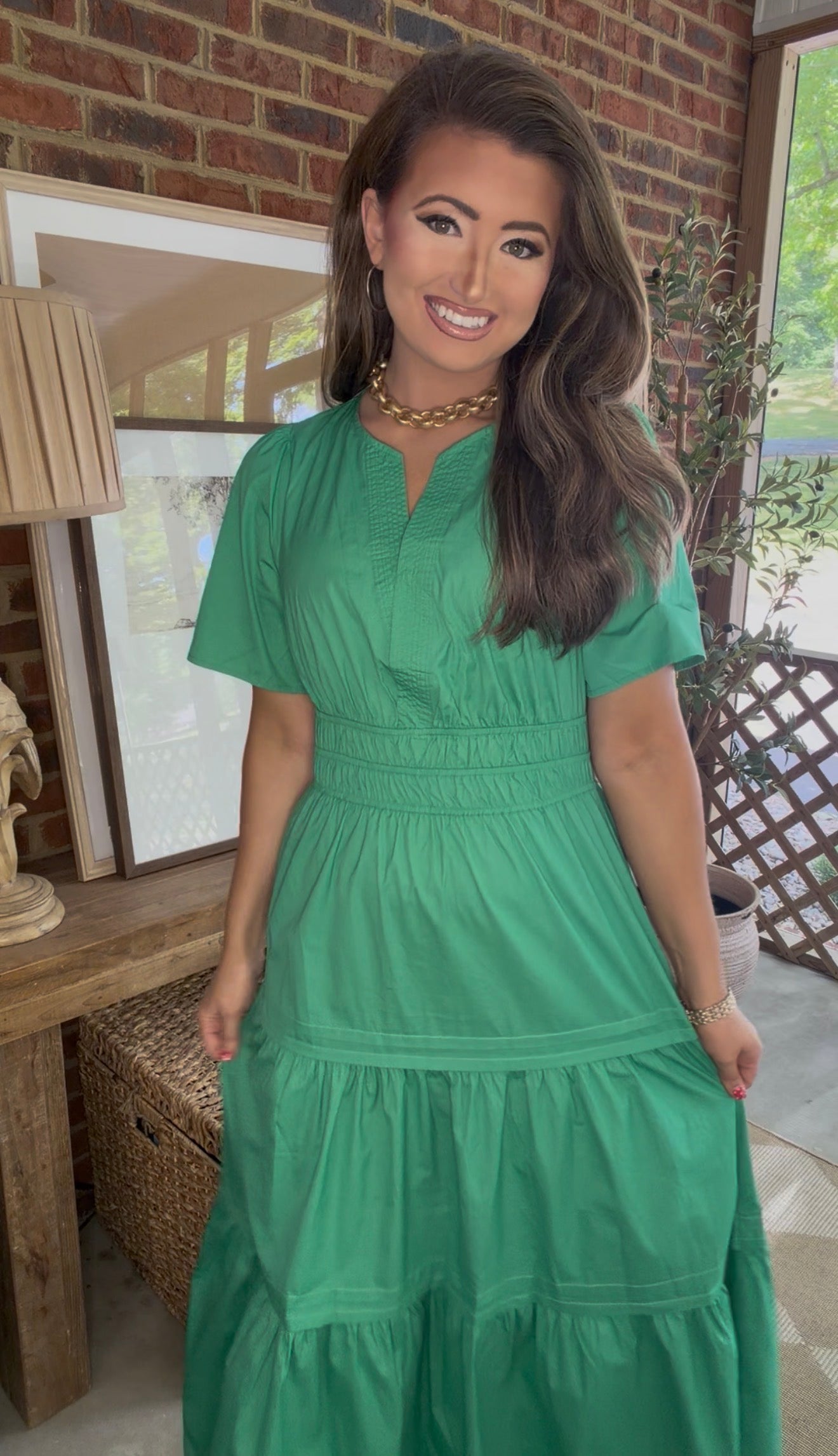 Classic Dress- Green
