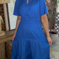 Classic Dress- Blue
