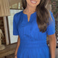 Classic Dress- Blue