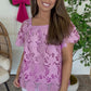 Lilac Lace Top