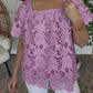 Lilac Lace Top