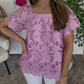 Lilac Lace Top