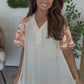 Orange Embroidered Dress