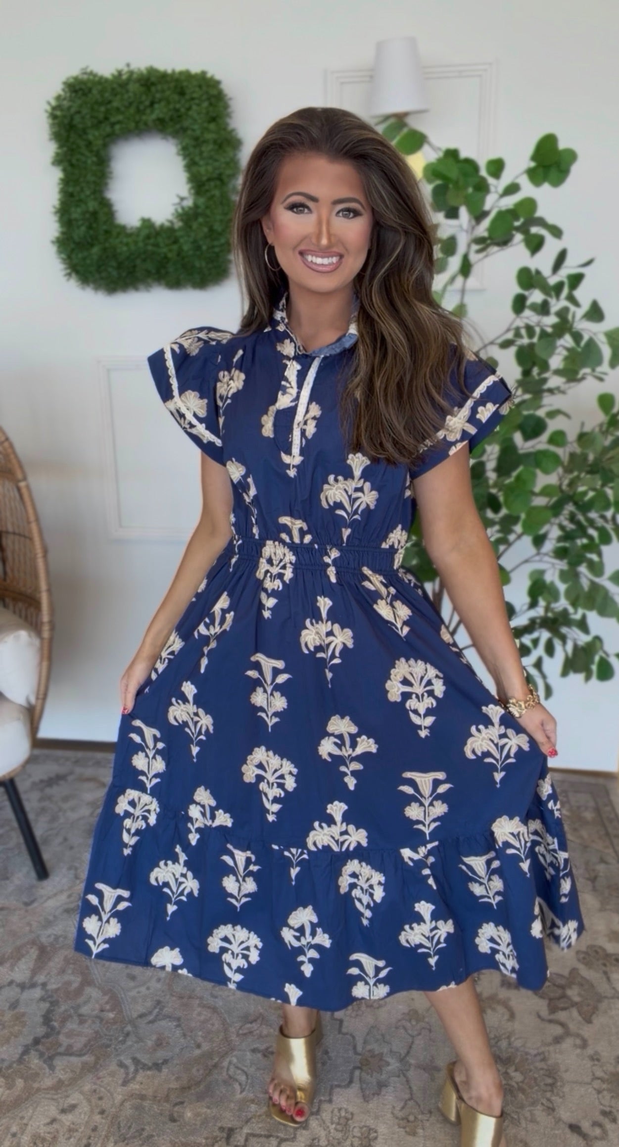 Navy Night Dress