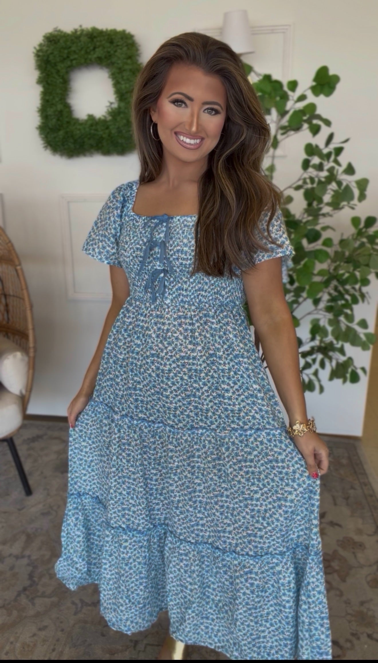 Blue Bow Dress