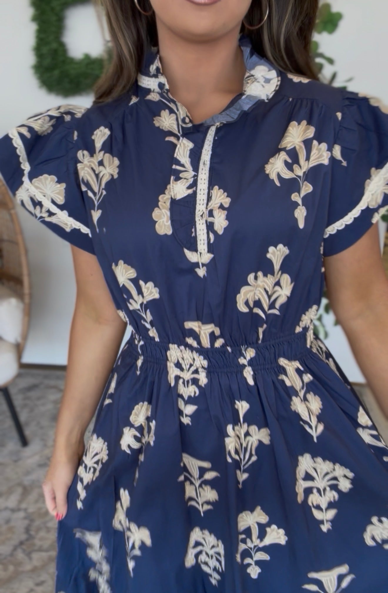Navy Night Dress