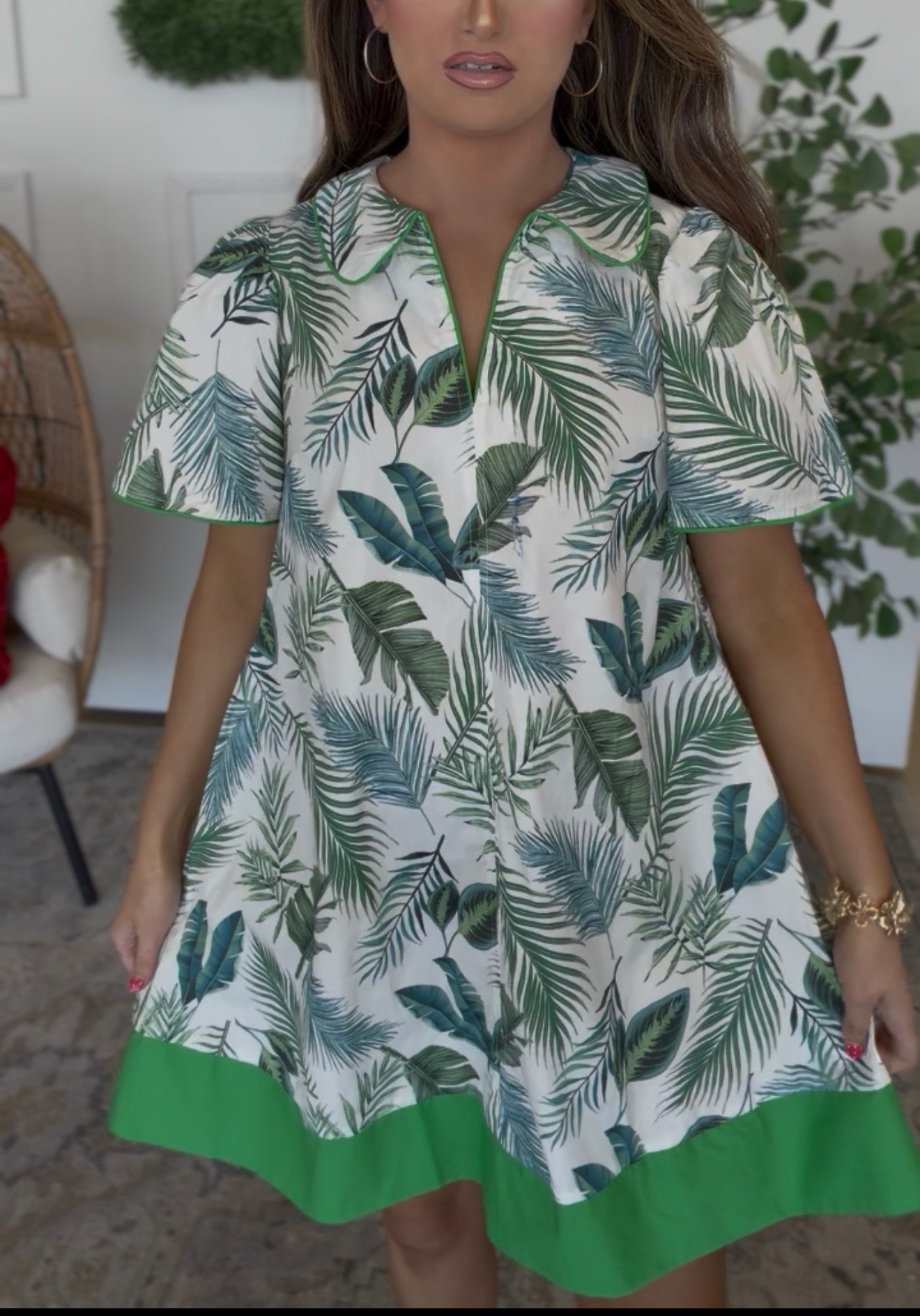 Palms Away Dress