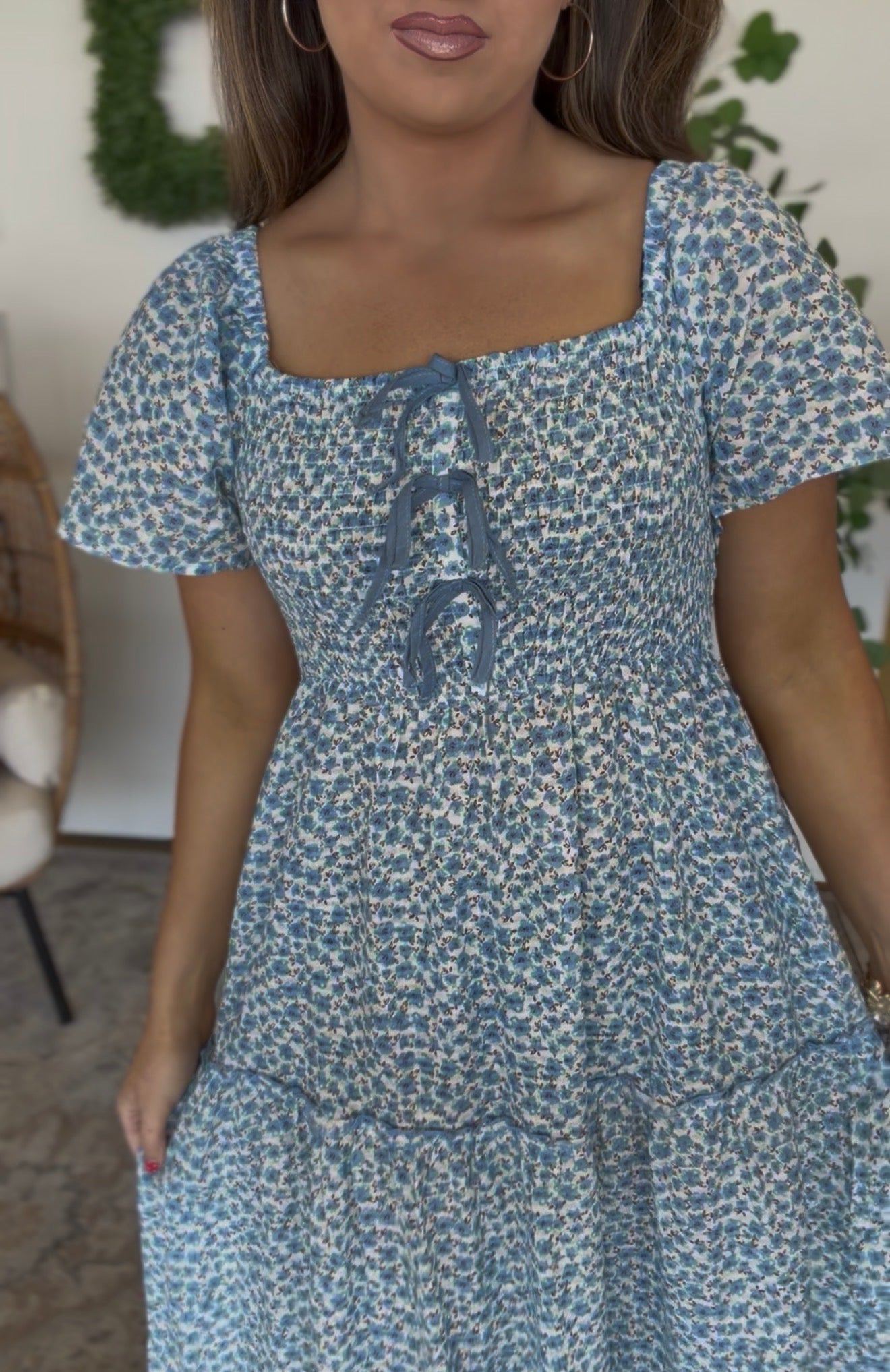 Blue Bow Dress