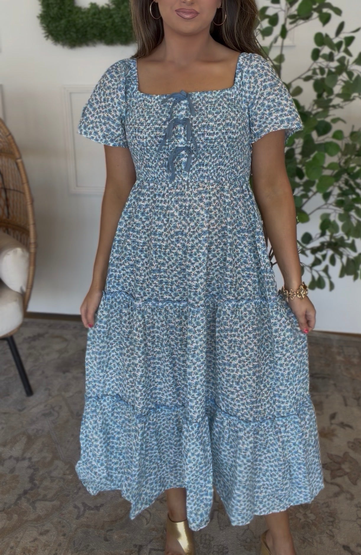 Blue Bow Dress