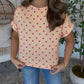 Dally Dot Top- Peach
