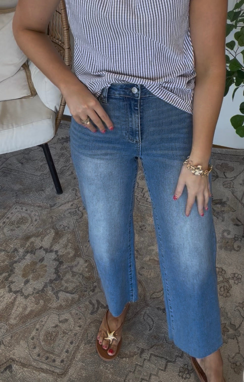 Cozy Crop Jeans ZENANA BRAND