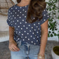 Dally Dot Top- Navy