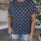 Dally Dot Top- Navy