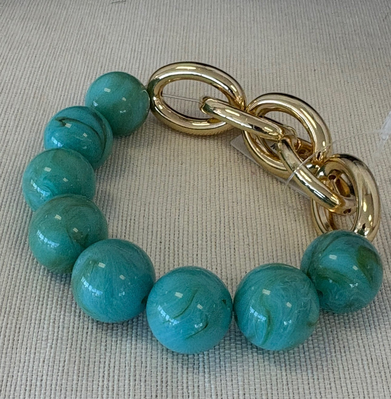 Turq Bead Bracelet