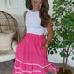 Pink Scallop Skirt DEAL