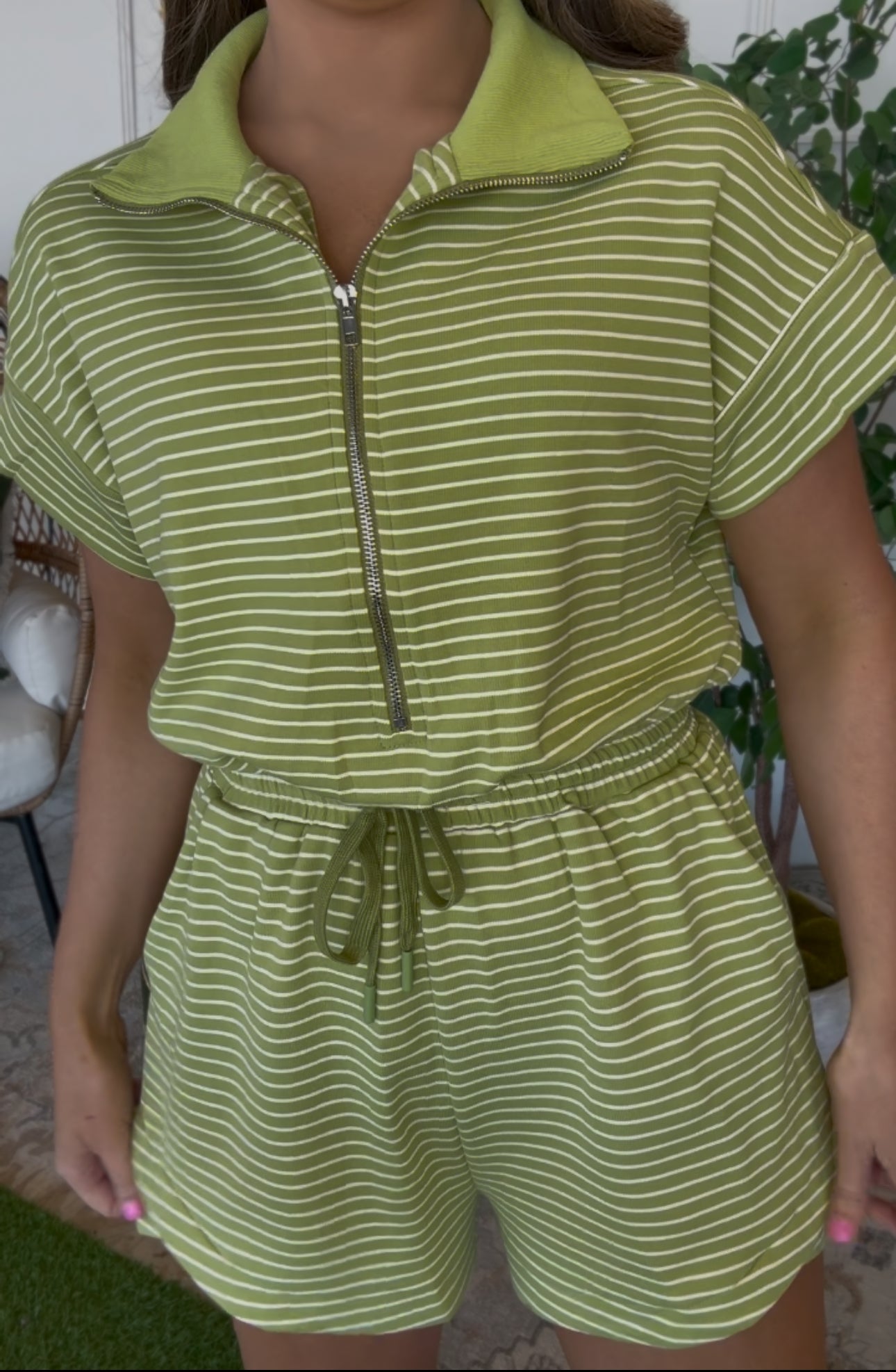 Lime Love Romper