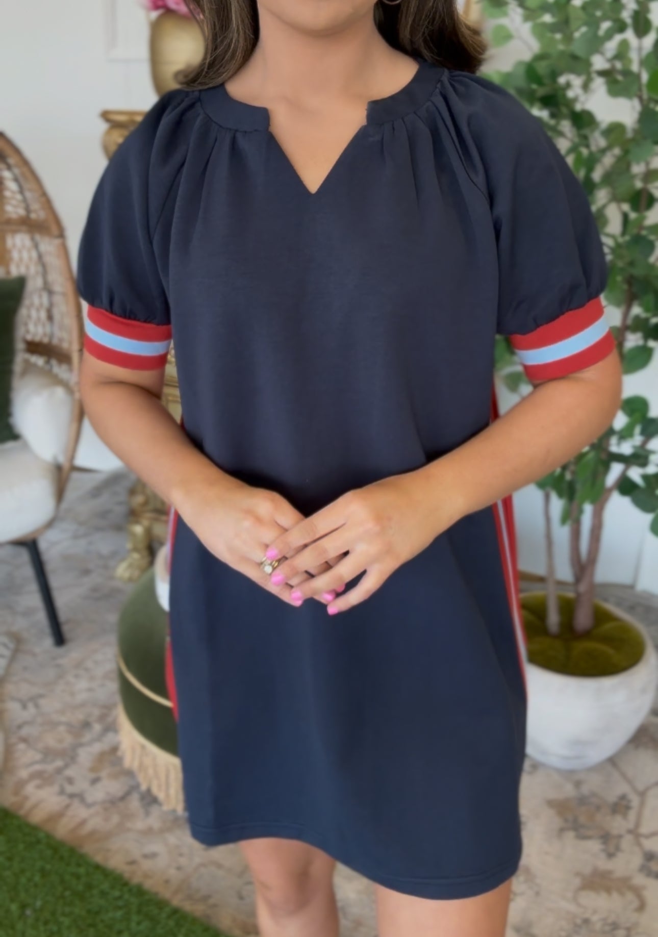 Navy Night Dress