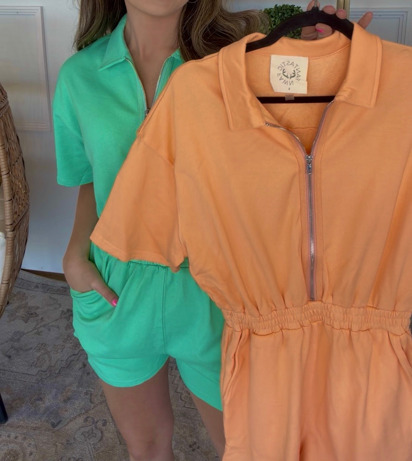 ZIP ROMPERS- $25 DEAL